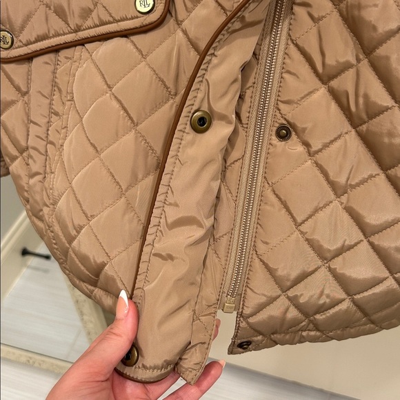 Lauren By Ralph Lauren Women's Quilted Beige Puffer Jacket - Picture 12 of 12